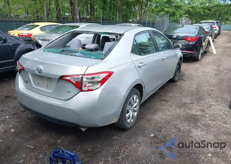 2016 Toyota Corolla Le из США, поврежденный, VIN 2T1BURHEXGC508851